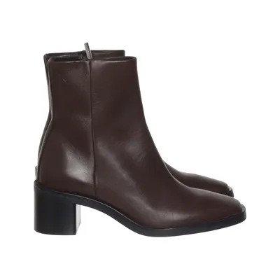 Støvletter (Block Heel Zip Boot Lth) fra Calvin Klein Læder