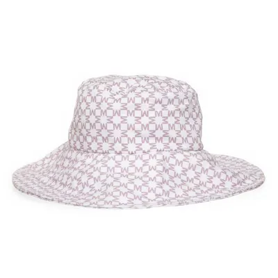 Bucket hat (Wit, Lila) van By Malina Katoen, Polyester