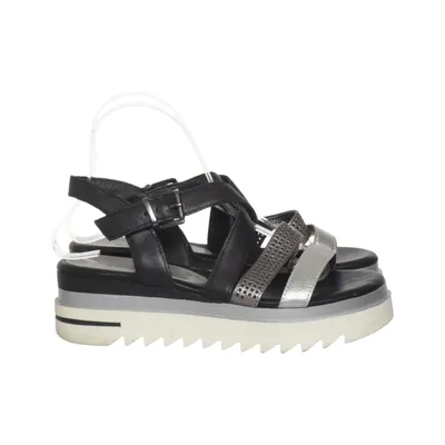 Sandaler (Svart, Silverfärgad) från Marco Tozzi Skinn