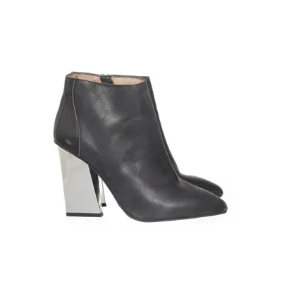 Bottes à talons (Noir, Argent) de Jeffrey Campbell