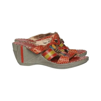 Slip-ins (Red, Multicolored) from Soft Comfort by Wildflower Leather