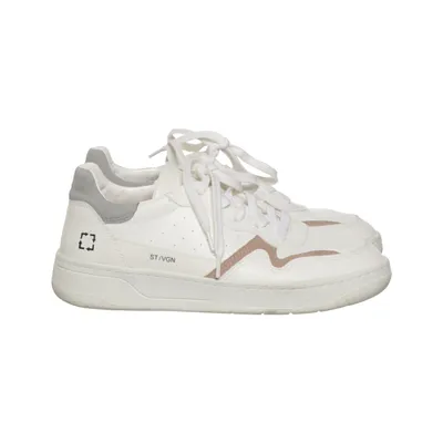 Sneakers (Wit, Roze, Grijs) van Date Leer