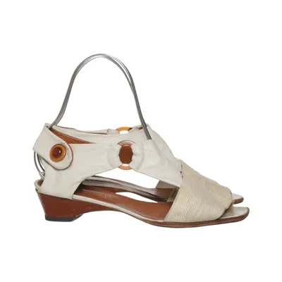 Sandales à talons hauts (Blanc, Marron) de Valentina