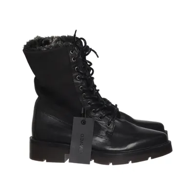 Bottes à lacets (Noir) de Bianco Cuir