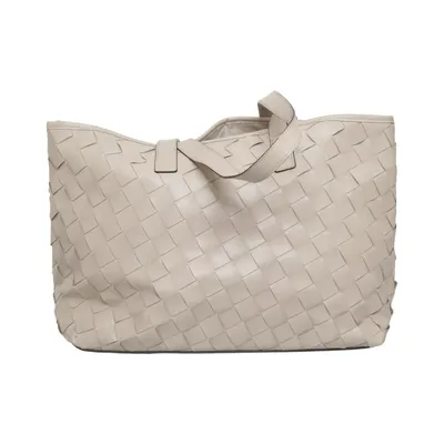 Håndtaske (Grå, Beige) fra H&M Polyester