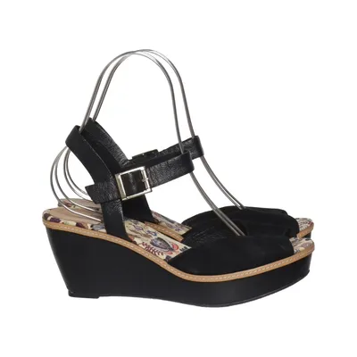 Wedges (Black, Multicolored) from D for Dasia Leather