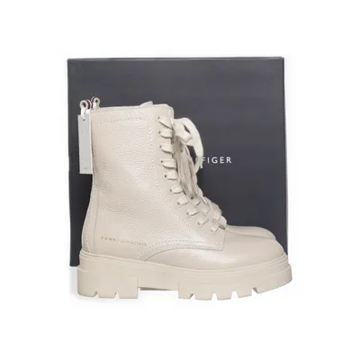 Laced boots (Beige) from Tommy Hilfiger Leather