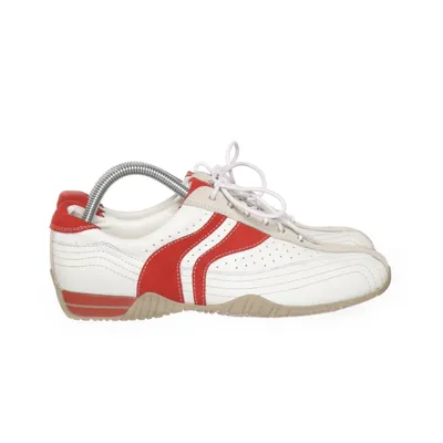 Sneakers (White, Red) from Feder Flex Leather