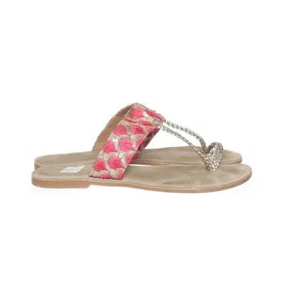 Flipflop (Rosa, Silverfärgad, Brun) från Ilse Jacobsen