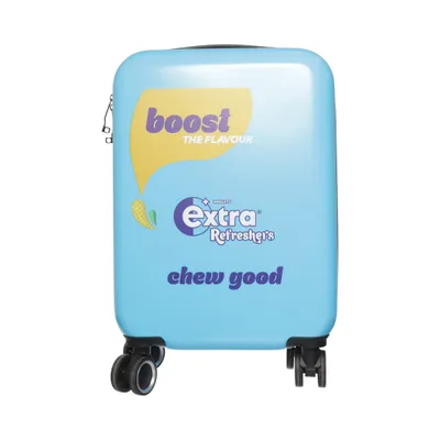 Valise cabine (Travel Bag, Cabin Bag, Weekend Bag, Trolley Bag, Rolling Luggage, Suitcase, Wrigley's, Cheawing Gum, Merchandise, Limited Edition) de Extra Polyester recyclé