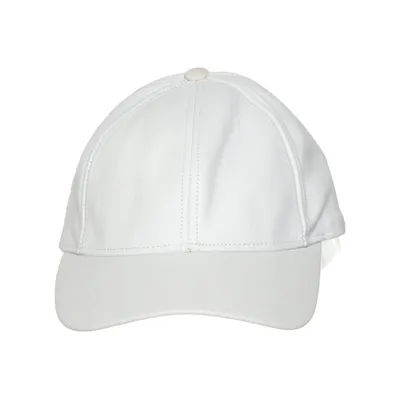 Baseball cap (White) from USA Leather