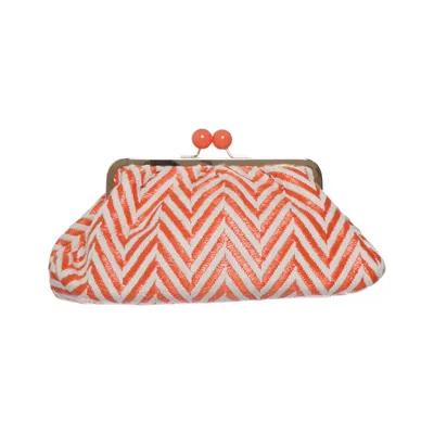 Clutch (Oranje, Wit)