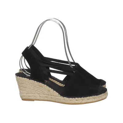 Chaussure compensées (Noir, Beige) de Vidorreta Cuir