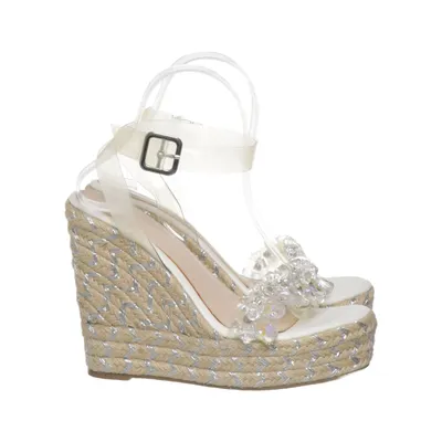 Wedges (White, Beige, Silver) from Bebo