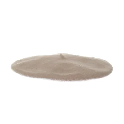 Baskenmütze (Beige) von Pieces Wolle