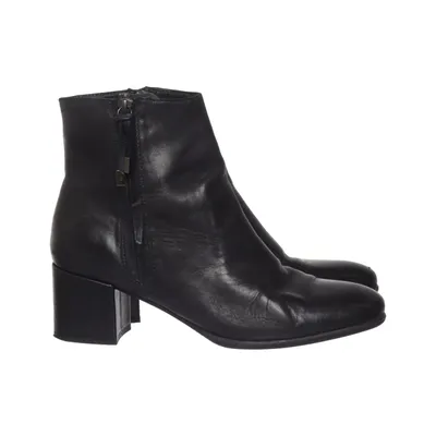 Heeled boots (Elegante donkerblauwe leren laarsjes ) from Nelson Leather