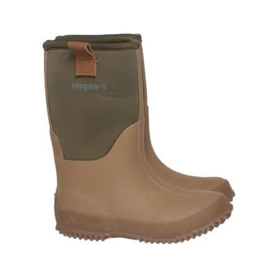 Regenlaarzen (Groen, Beige) van Bisgaard Leer