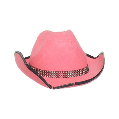 Cowboyhatt (Rosa) från Widmann Polyester