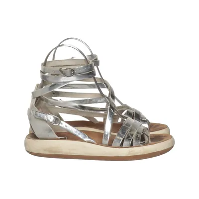 Sandaler (Silverfärgad) från Ancient Greek Sandals Skinn