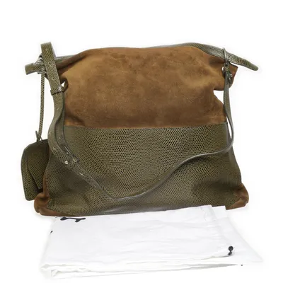 Axelremsväska (Grön, Brun) från Little Liffner