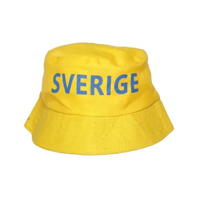 Bucket hat (Geel, Blauw) van Sverige