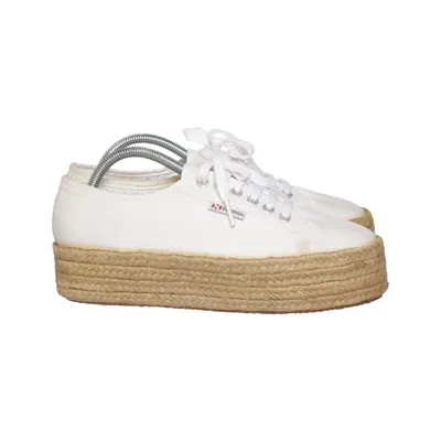 Canvas Sneaker (Weiß, Beige) von Superga Baumwolle