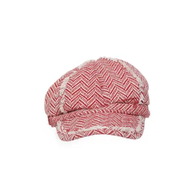 Newsboy cap (Red, White) from Bijou Brigitte Polyester
