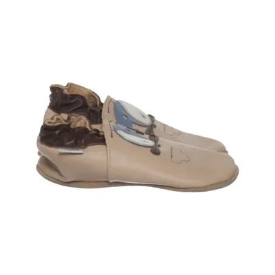 Baby booties (Beige) from Bobux Leather