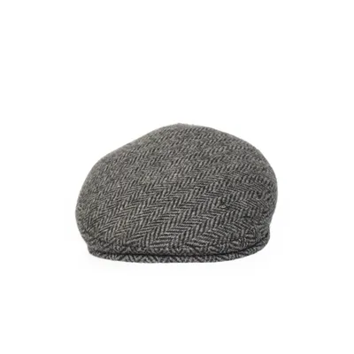 Flat cap (Grå) från Harris Tweed Polyester, Ull