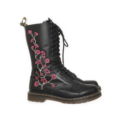 Veterlaarzen (Zwart, Meerkleurig) van Dr. Martens Leer