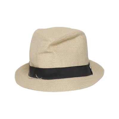 Fedora hat (Beige, Black) from Aqua di Mare
