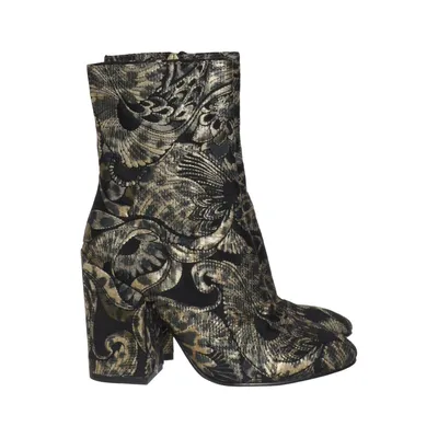 Heeled boots (Black, Gold) from ASH Leather