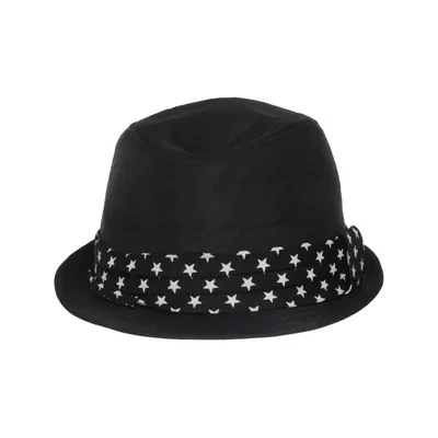 Chapeau Fedora (Noir, Blanc)