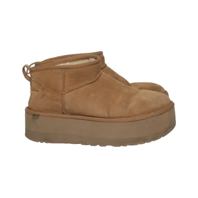 Ankelstøvler (Classic Ultra Mini Platform) fra UGG Læder