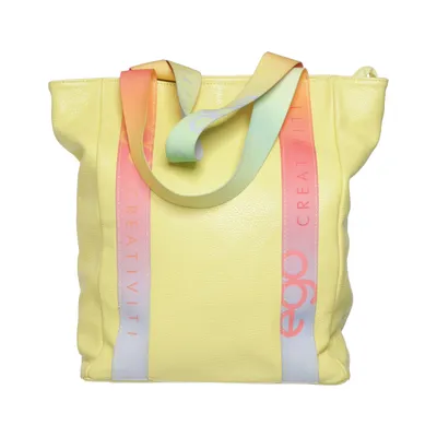 Handbag (Yellow, Multicolored) from Ego Leather