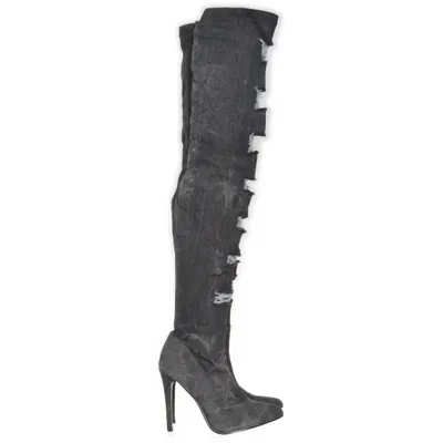 Heeled boots (Gray) from Jumex
