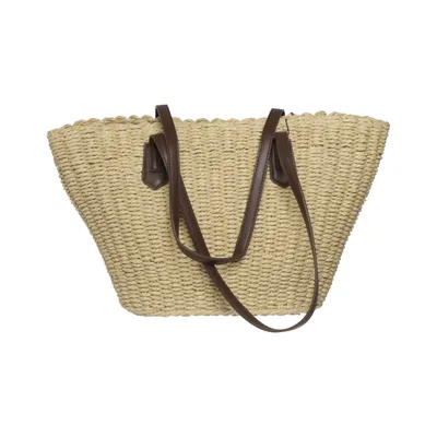 Beach bag (Beige, Brown) from Even & Odd Polyurethane