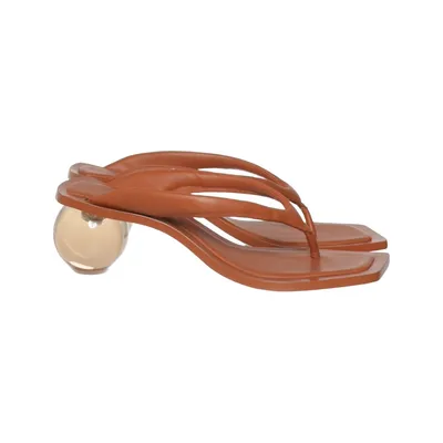 Mules (Brown) from Cult Gaia Leather