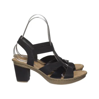 Højhælede sandaler (Sort) fra Rieker Antistress