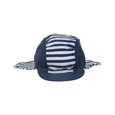 Chapeau anti-UV (Bleu, Blanc) de Playshoes Élasthane, Polyamide
