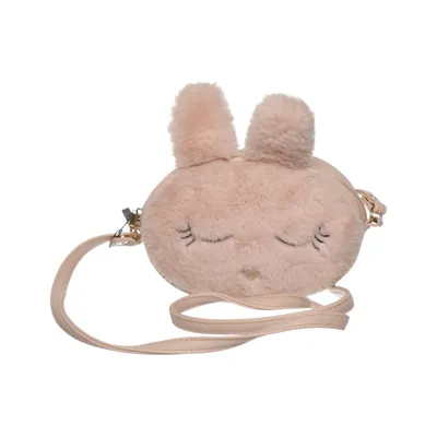 Shoulder-bag (Pink) from Glitter Polyester, Polyurethane
