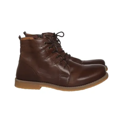 Bottes à lacets (Marron) de Charlotte of Sweden Cuir