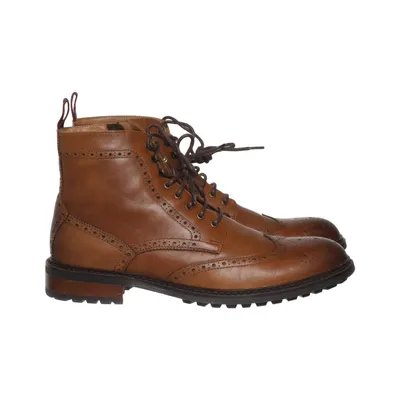 Bottes à lacets (Marron) de Dune London Cuir