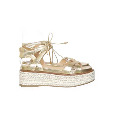 Espadrillos (Guld) fra Sergio Rossi