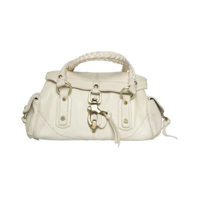 Handbag (Beige) from Francesco Biasia Leather, Polyester