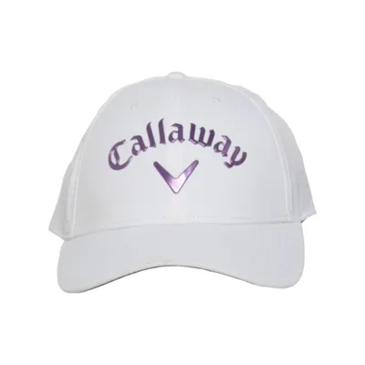Baseball cap (White, Purple) from Callaway Polyester