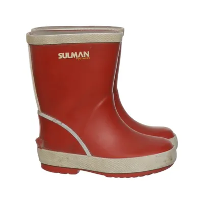 Rubber boots (Red, Beige) from Sulman