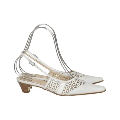 Sandales à talons hauts (Blanc) de Merete Fonnesberg Cuir