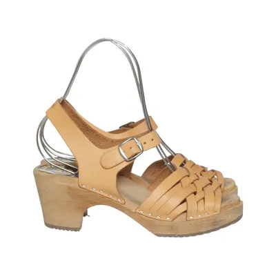 Clogs (Beige) from Torpatoffeln Leather