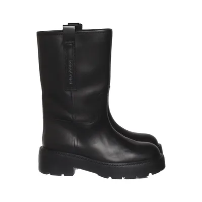 Stiefel (Mid Tubular Boot) von Tommy Hilfiger Jeans Leder